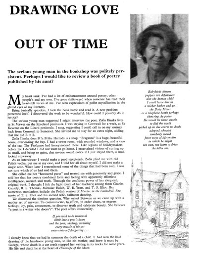 An image of one of Avril Silk's articles for Just Women Magazine