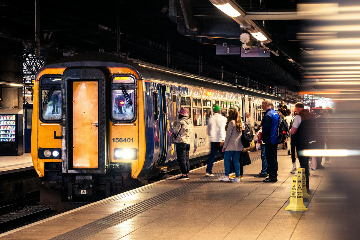 A train at the station
